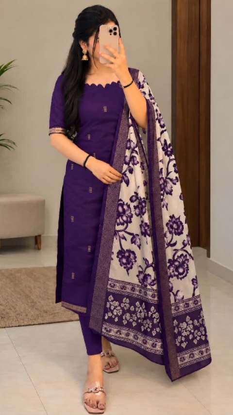 Mangalagiri outfit and Kalamkari dupatta